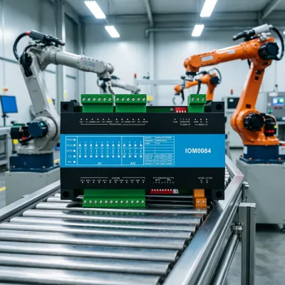 Sunfull IOM0084 Industrial Grade Modbus RTU IO Module 8 Channel AI 4 Channel AO for PLC System
