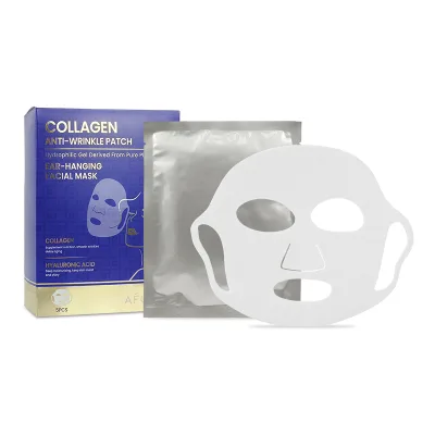 Korean Beauty Ear-Hanging Sheet Mask Silicone-Free Anti-Aging Moisturizing Sodium Hyaluronate Collagen for Neck Herbal Centella