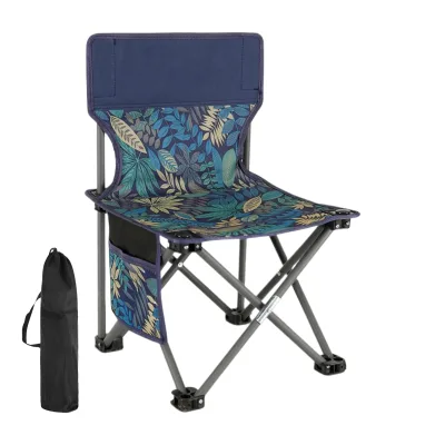 Custom 600D Oxford Cloth Fishing Chair Stainless Steel Frame Outdoor Camping Chair