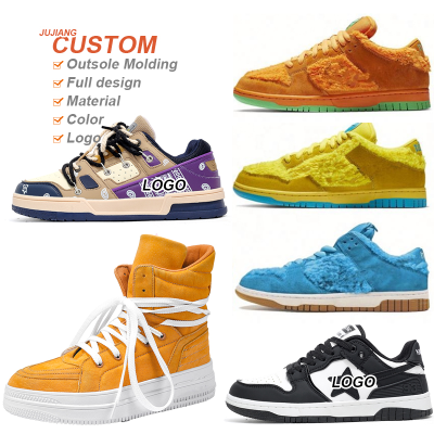 Custom Shoes Buckled Shoe Custom Sneaker Manufacturer Black Casual Shoes Men and Women White Customized Sneakers for Men