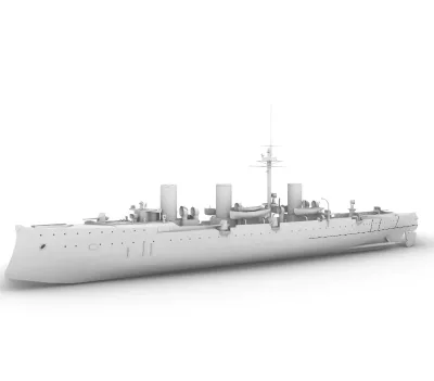 3D Printed Kit Russian Cruiser Novik 1/72 (full Hull) RC Kits