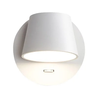 Nordic Minimalist LED Wall Lamps for Bedroom Living Room Adjustable Brightness with Aluminum Independent Switch Soft Reading