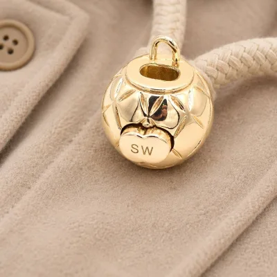New Design Small Customize Logo End Cord Toggle Stopper With logo for Clothing Custom Stopper Cord End for Hoodies Clothes