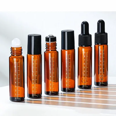 10ml Essential Oil Distribute Bottle Essential Oil Bottle With a Scale Rolling Bead Essential Oil Bottle