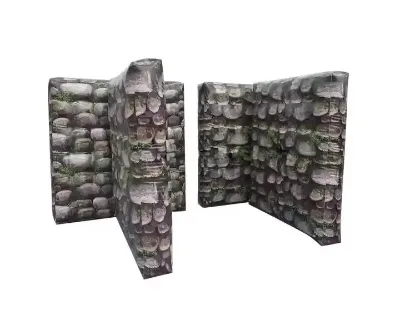 Custom Free Printing High Quality T-shape Wall Paintball Bunker for Sale