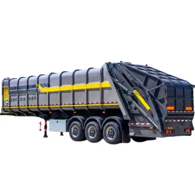 New 42 Cubic Meter Mobile Garbage Collection Trailer Device Trash Collect Refuse Wagon Compression hang up Trailers