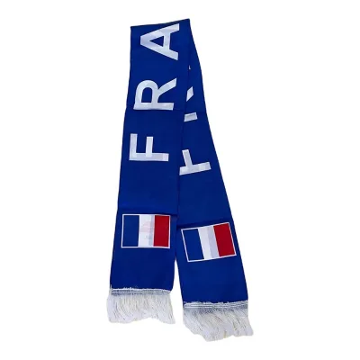 Europe Soccer Cup Scarf Fan Scarf Satin Polyester France England Brazil Argentine Scarf