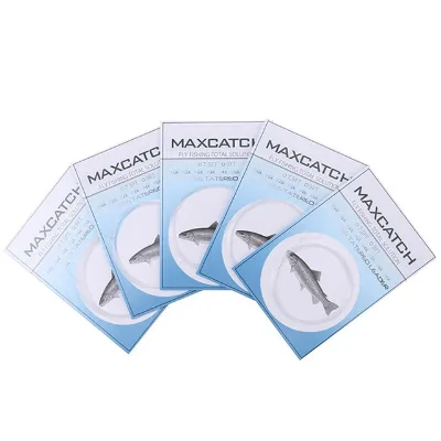 0x 1x 2x 3x 4x 5x 6x 7x Freshwater Fly Fishing Tapered Nylon Leader with Floating Line Buoyancy for River and Lake Streaming