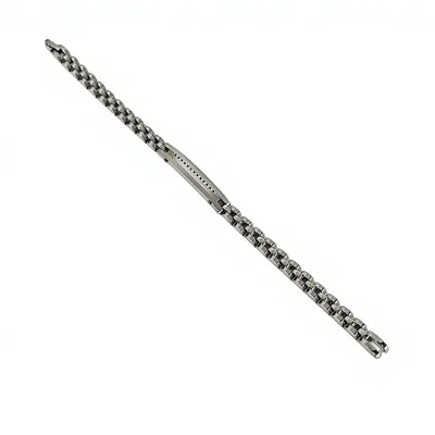 Cross-border Foreign Trade Hip-hop Bracelet Men Stainless Steel Electroplated Personalized Trendy Minimalist Polished Surface