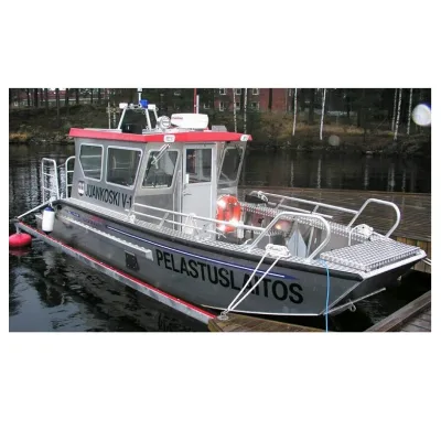 Grandsea AL-680 6.8m Aluminum Boat Small Landing Craft Ship Barge with Outboard Engine CE Certified for Sale