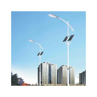 Custom 20 Foot Light Pole Solar Panel Pole Street Lighting Pole