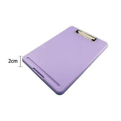 2023 High Quality PP Plastic A4 Folder Storage Box Manufactory Wholesale Folder Box Purple Document Bag for Worker