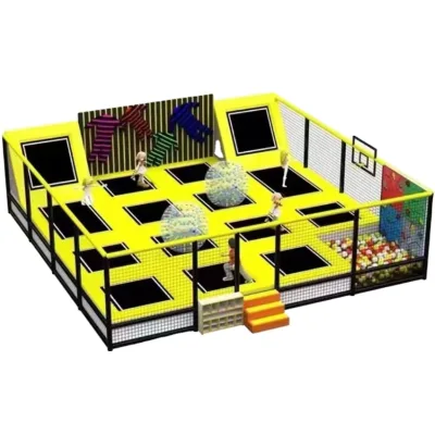 Adult Child Indoor Gym Combined Trampoline Park Equipment American Playground Obstacle Course Ninja Warrior for Kid