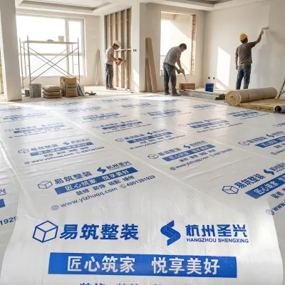 Bulk Order Heavy Duty Disposable Floor Cover Mat Anti-Slip Wear Resistant Floorguard Mat for Contractor Projects