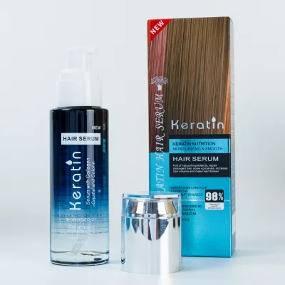 Hair Treatment Hydrolyzed Smoothing Repair Damaged Heat Protectant Anti Frizz Keratin Hair Serum