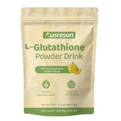 Ausreson OEM L-glutathione Collagen Skin Whitening Supplement Vegan Vitamin C E Private Label Adults L-glutathione Powder Drink