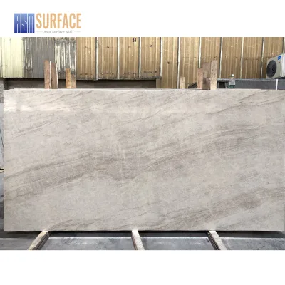 Heat-resistant Stain-resistant Printed Quartz Stone Bookmatched Taj Mahal Quartz Countertops Slabs