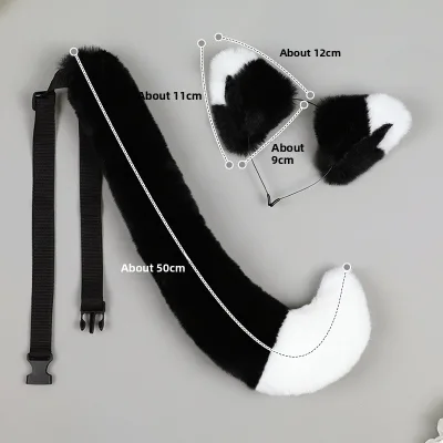 Purely Handmade fox Tail Plush Beast Tail Cute Fashion Accessories for Comic Party Cosplay Dress Novelty and special clothing