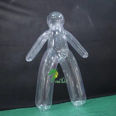 Funny Transparent Inflatable Man Suit Inflatable Playing Walking Costume