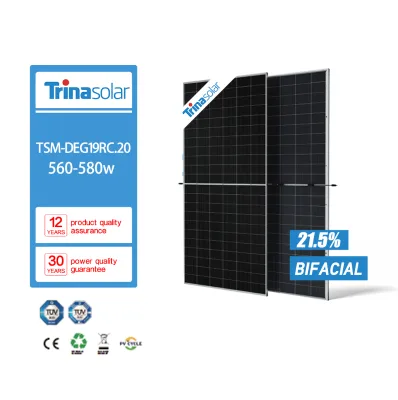 New Design Wholesale Price 560W 565W 570W 575W 580W Trina Monocrystalline Solar Panel Modules