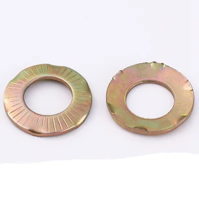 DIN6795 Zinc Plated Steel CSP Butterfly Grounding Clamping Washer With Point