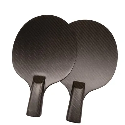 Hot Sales Carbon Fiber Table Tennis Racket/Ping Pong Bat 3K Twill/Plain Matte/Glossy 100% Carbon Fiber Black 4mm Thick Indoor