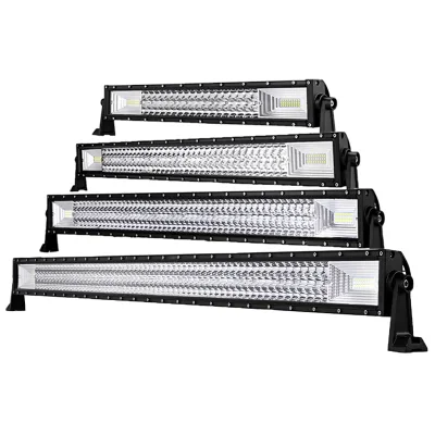 Super Bright 22 Inch 270W Triple Rows Straight LED Light Bar Flood Spot Combo Light bar for Offroad 4X4 Pickup Trailer Car