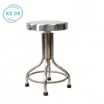 Stainless Steel Industrial Work Chair Hospital Surgical Dental Doctor Chair Work Chair for Workshop/Bank/Barber/Lab/School Use