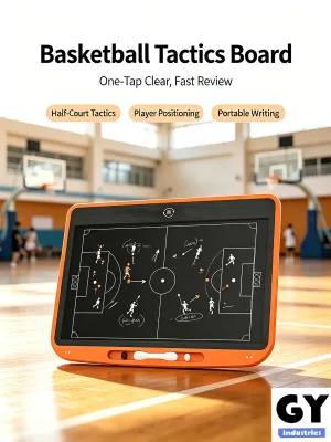 13.5 Inch LCD Basketball Tactics Board with Partial Area Erase Function, for School Basketball Matches