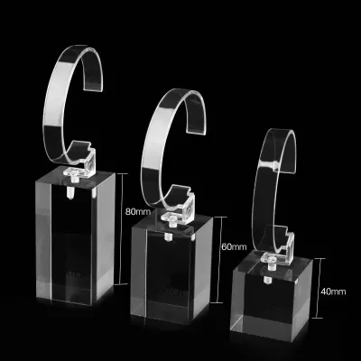 Watch Display Stand Compact Transparent Display Stand for Jewelry Counter Display Rack for Bracelets