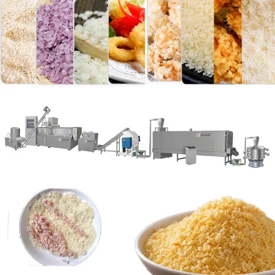 Twin-screw Extrusion Unit Space-saving Dryer Vibrating Screen Corn Rice Flour Food Factory Processing Bread Crumb Machine