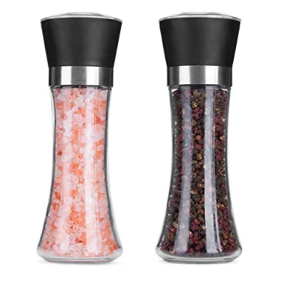 Hand Grindersea Saltblack Pepper Grinding Bottleglass Bottlehouseholdkitchenpepperspicespicespecialtyfreshly Ground Seasoning