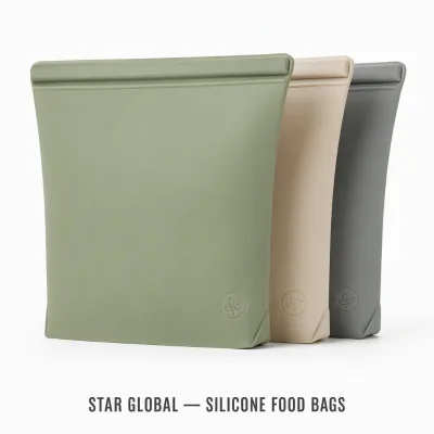 Silicone Sealed Self-Sealing Preservation Bags 1-3L Capacity for Home Refrigerator Microwave Use Food Storage Model
