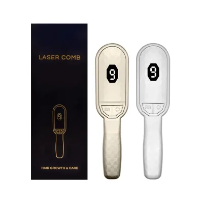 EMS Vibrating Anti Hair Loss Head Massage Red Led Light Therapy Best Laser Hair Growth Comb for Hair Care Scalp Applicator