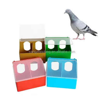 YYX LMB07 New PP Plastic Automatic Pigeon Chicken Quail 2-Hole Water Feeder & Dispenser Box