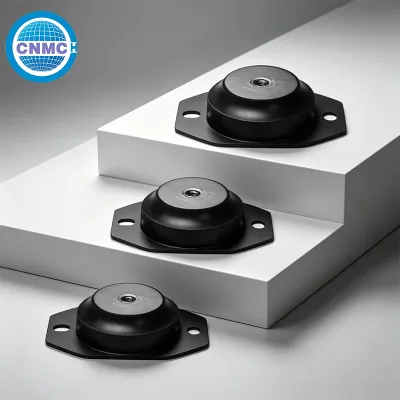 Rubber Absorbers with Pre-Drilled Holes for Engine and Generator Vibration Control Easy Installation Rubber Absorbers