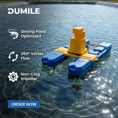 DUMILE Corrosion Resistant Submersible Bottom Aerator Long Term Service in Fresh and Brackish Water Breeding Ponds