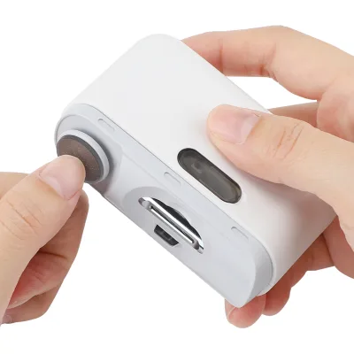 Electric Nail Clippers with Light Automatic Polishing Trimmer Fingernail Baby Nail Cutter Adult Rechargeable Nail Grinding Care
