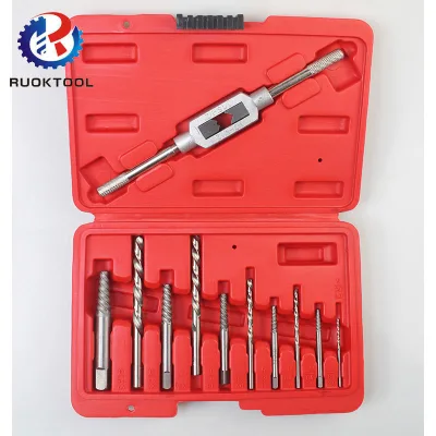 11 Piece Set of Machine Repair Tools 3MM-10MM Broken Head Screw Extractor High Hardness Drill Set