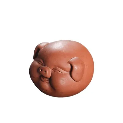 Creative Purple Sand Tea Pet Ornaments Can Be Raised to Attract Wealth Pig Tea Set Furnishings Jewelry Tea Accessories