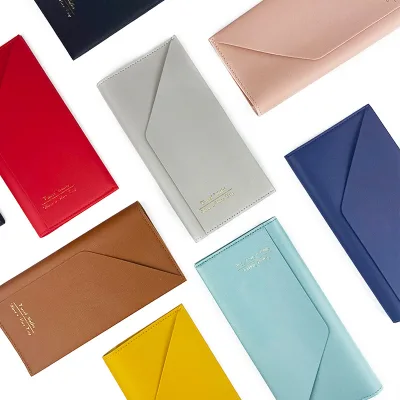 Flight Ticket Clip Passport Protective Case Customize logo Promotional Gift PU Leather Passport Holder