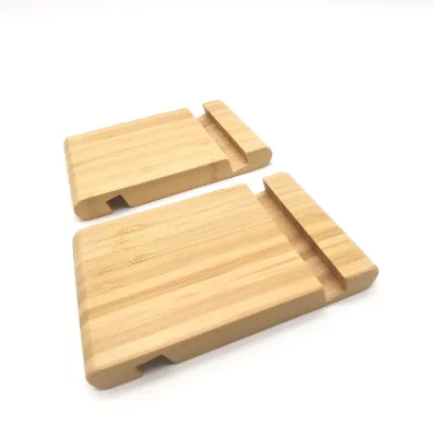 Wooden Bamboo Mobile Phone Holder Custom Wood Bamboo Cell Mobile Phone Stand for Phone Desk Desktop