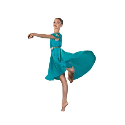 Modern Ladies Latin Dance Dress Women's Sequin and Mesh Standard Costumes for Stage Performance Printed Design for Adults