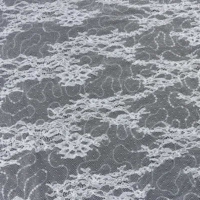 White Sequin Lace Fabric Polyester Non Elastic Embroidery Lace Fabric for Underwear Vest Base Shirt Wedding Dress Fabric