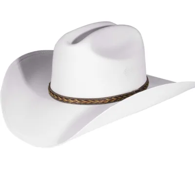 Hot Sale Customize Adult Popular Party Pinch Front Wide Brim Style Hat Western Cowboy Cowgirl Hat