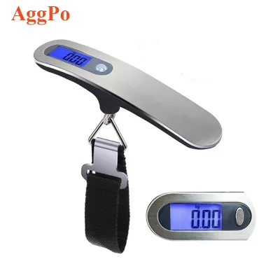 Digital Luggage Scale Portable 50kg Carrying Case Bag Scale Stainless Steel Household Electronic Scale