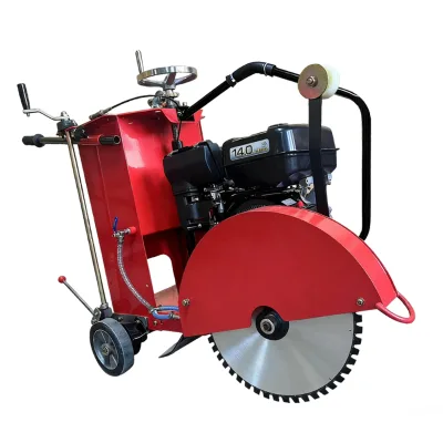 Gear Drive Type Semi Auto Concrete Road Cutting Machine with Gasoline/Diesel Engine Short Turning Radius