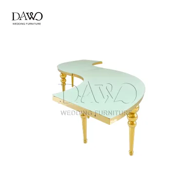 Modern Round S Shape Stainless Steel Multifunctional Dining Table for Restaurant Event Hall & Outdoor Use