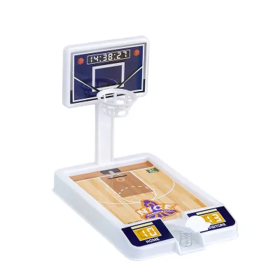 Cross-Board Best Sell Board Game Mini Simulation Basketball Stand and Shooting Ball Machine for Parent-kid Campaign Playing
