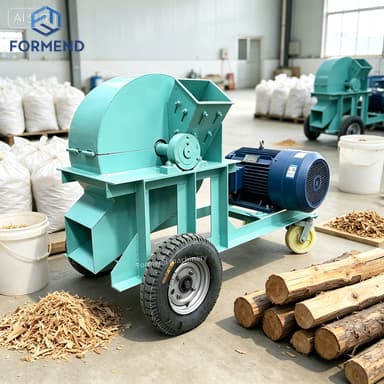 Wood Crusher Machine for Various Raw Wood Materials Processing Wood Crushers for Mashrum